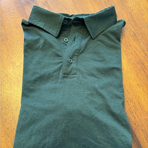 Quince forest green Button-Up polo men’s medium Shirt excellent condition - Picture 3 of 7